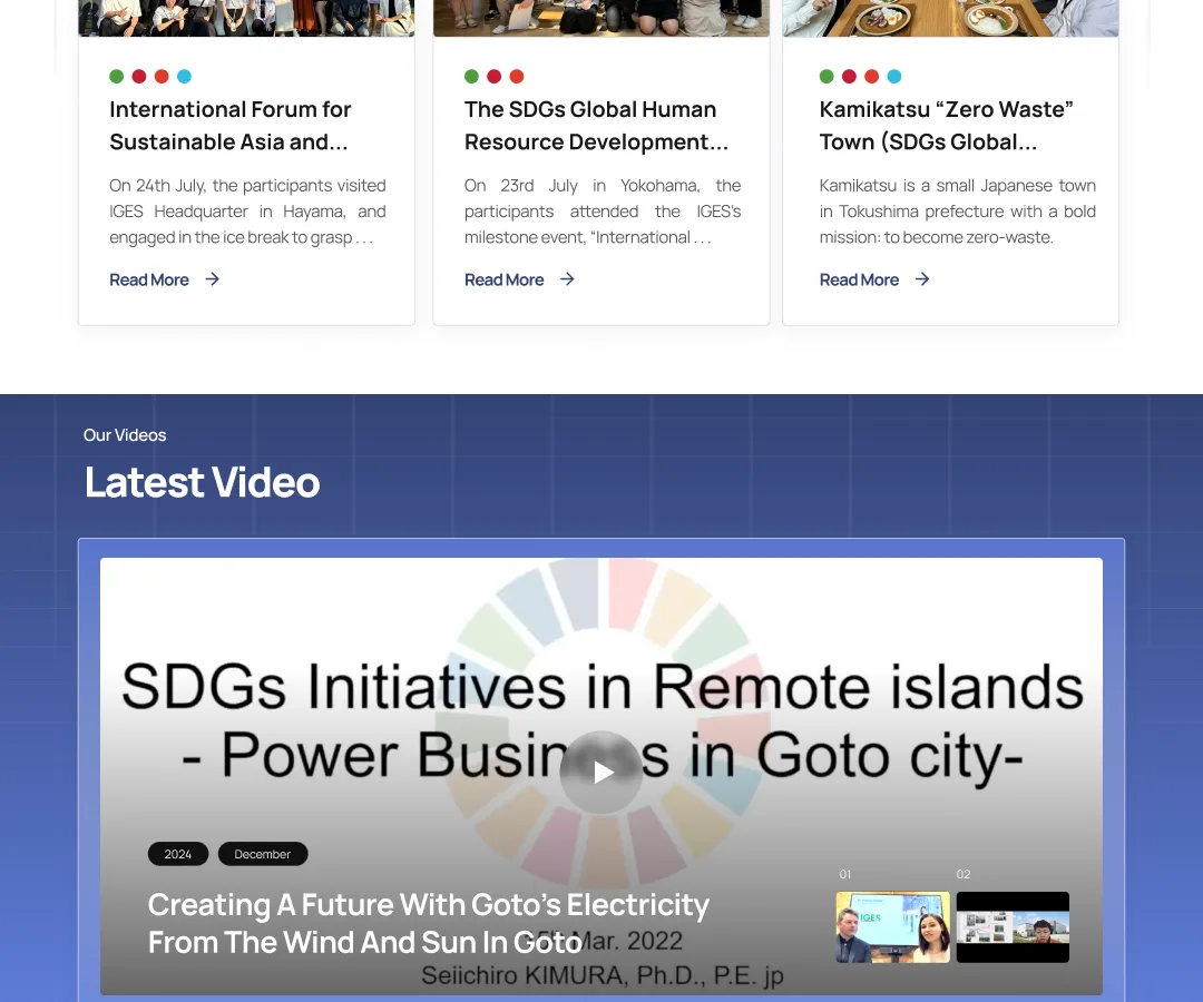 IGES Kitakyushu SDGs Training Programme 2